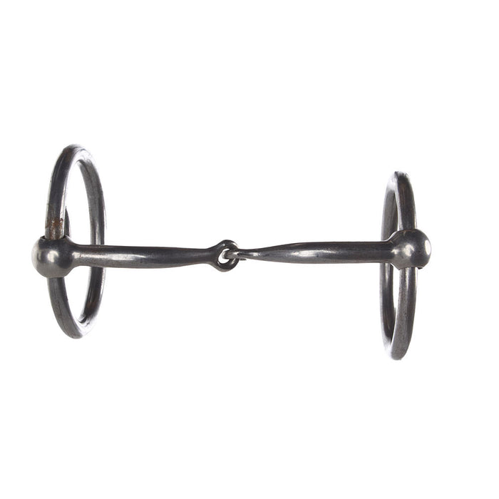 Flaharty Bits  Spurs Smooth Locked O Ring Snaffle Bit