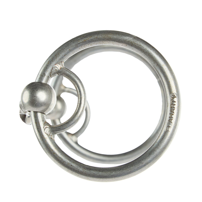 Flaharty Bits  Spurs Rebar 3 Piece Roller Locked O Ring Snaffle Bit