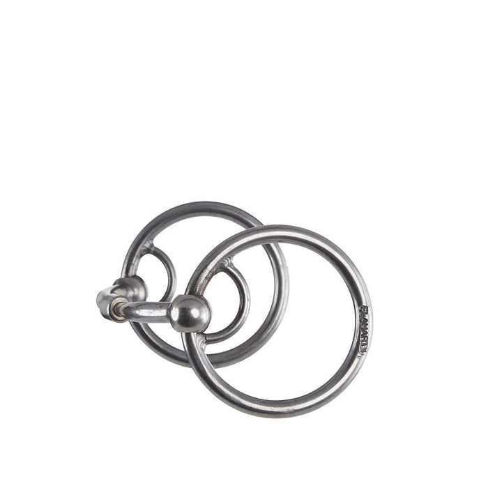 Flaharty Bits & Spurs Smooth Billy Allen Locked O Ring Snaffle Bit