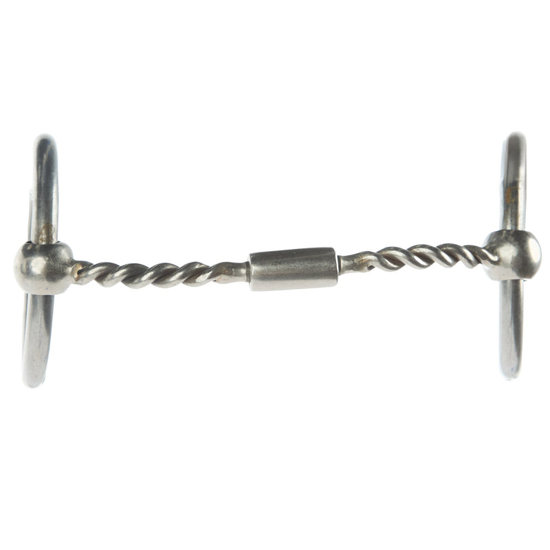 Flaharty Bits & Spurs Billy Allen Twisted Wire Locked O Ring Snaffle Bit