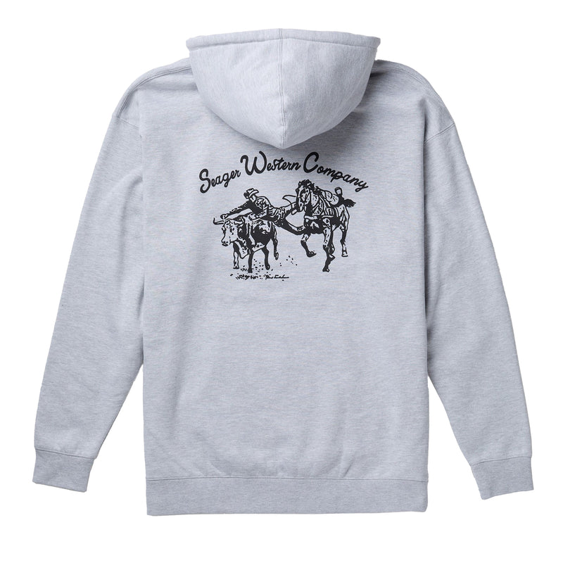 Seager Inc Mens Los Rios Grey Hoodie