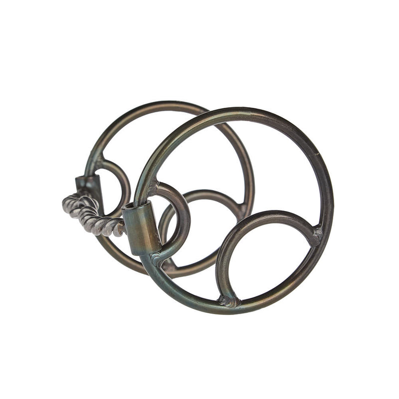 Dutton Bits Locked O Ring Twisted Wire Gag Bit