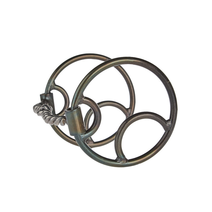 Dutton Bits Locked O Ring Twisted Wire Gag Bit