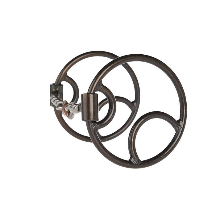 Dutton Bits Locked O Ring Twisted Wire Dog Bone Gag Bit
