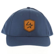 Lone Star Ropes Navy Leather Patch Snapback Cap