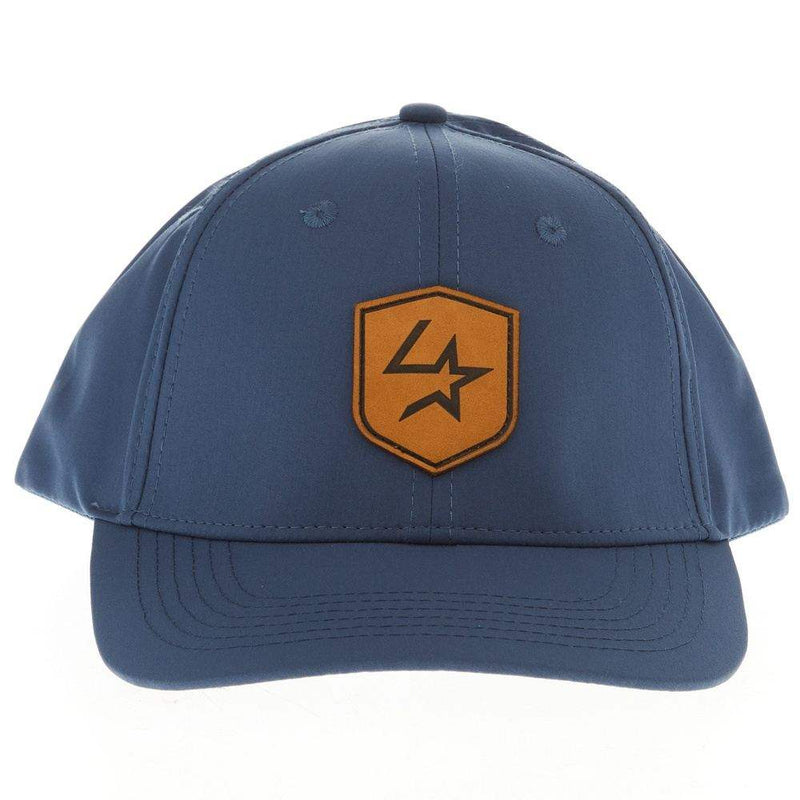 Lone Star Ropes Navy Leather Patch Snapback Cap