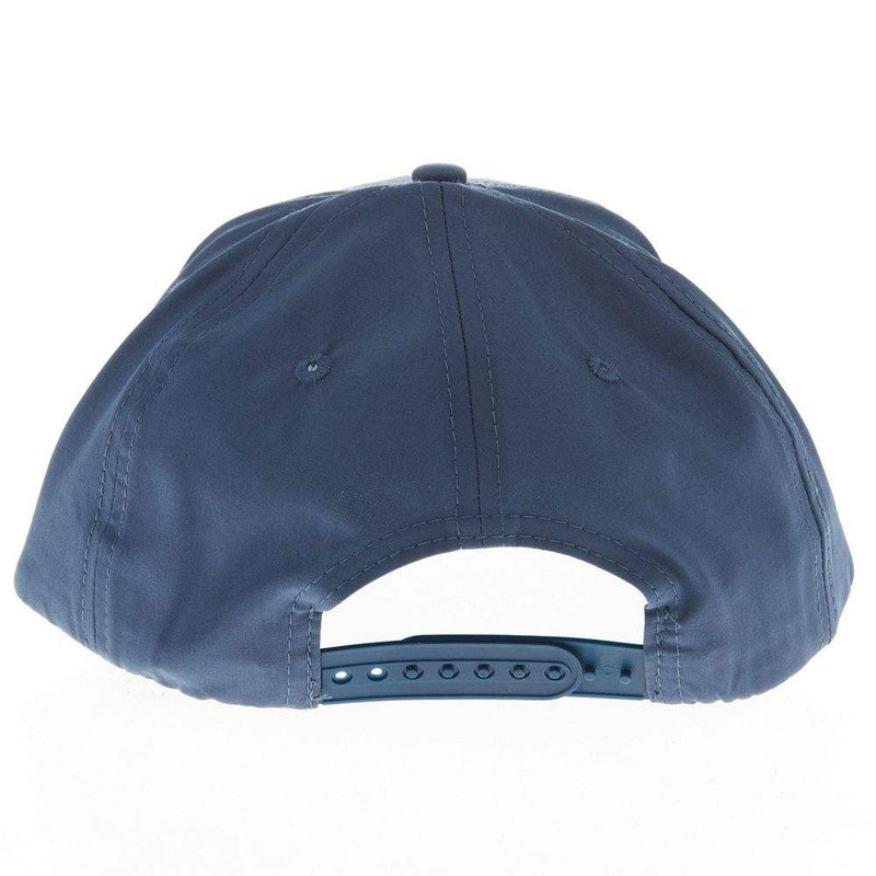 Lone Star Ropes Navy Leather Patch Snapback Cap