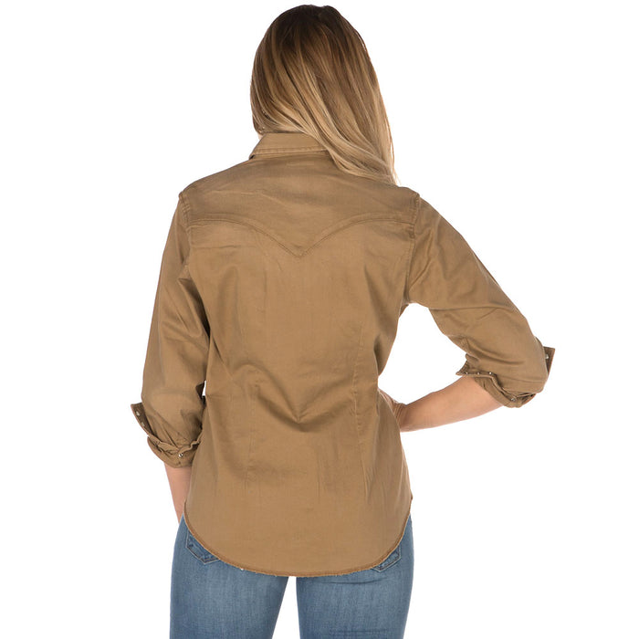 Wrangler Women's Long Sleeve Rawhide Snap Shirt