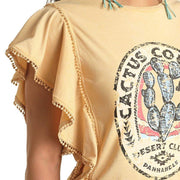 Panhandle Women's Graphic Flutter Sleeve Tee