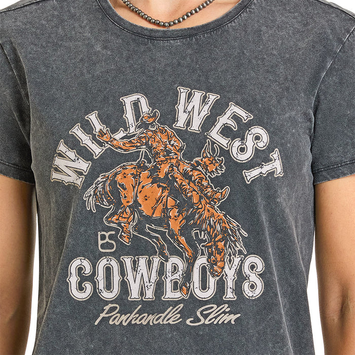 Rock & Roll Denim Women's Black Wild West Tee Shirt