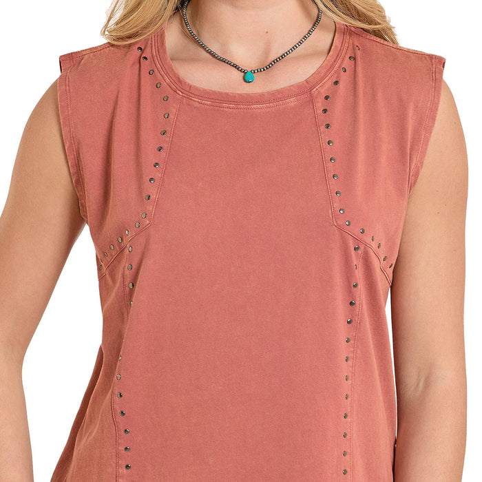 Panhandle Women's Rose Studded Top