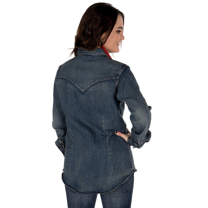 Wrangler Women's Vintage Denim Snap Shirt