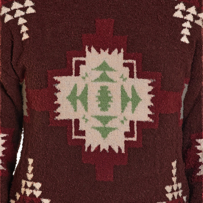 Panhandle Women's Java Boucle Aztec Sweater