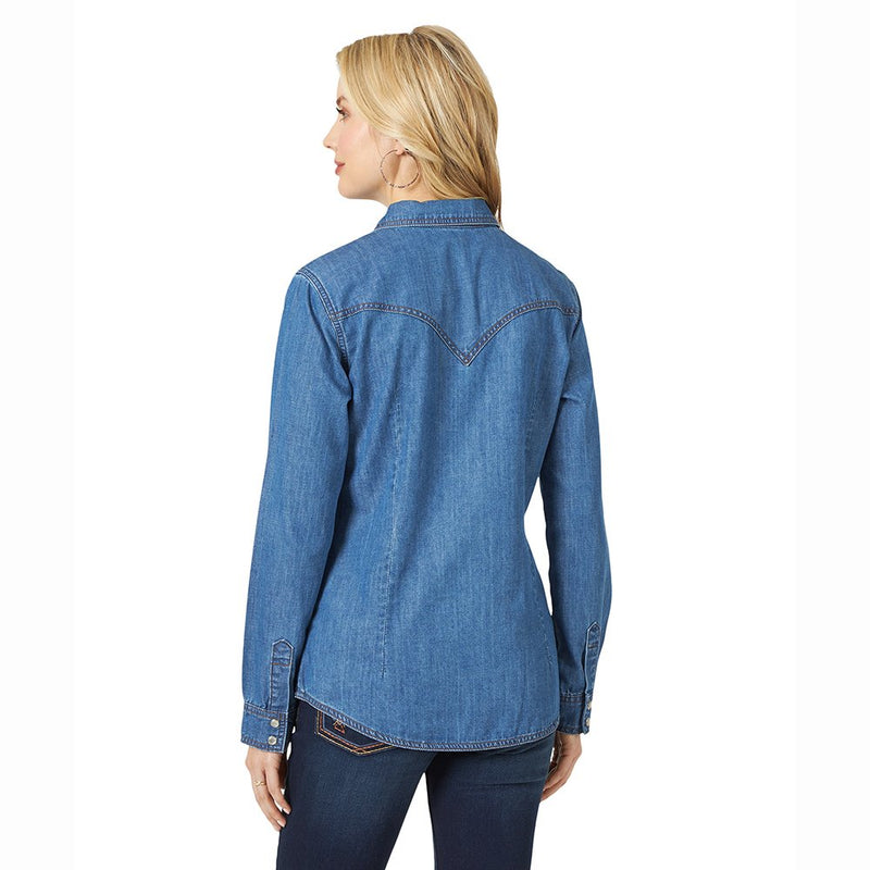 Wrangler Women's Denim Snap Shirt