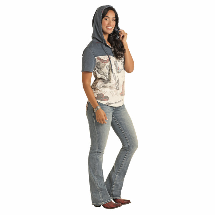 Panhandle Women's American Frontier Hooded Tee