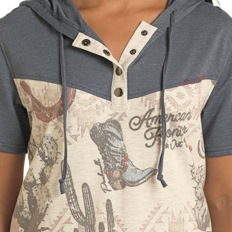 Panhandle Women's American Frontier Hooded Tee