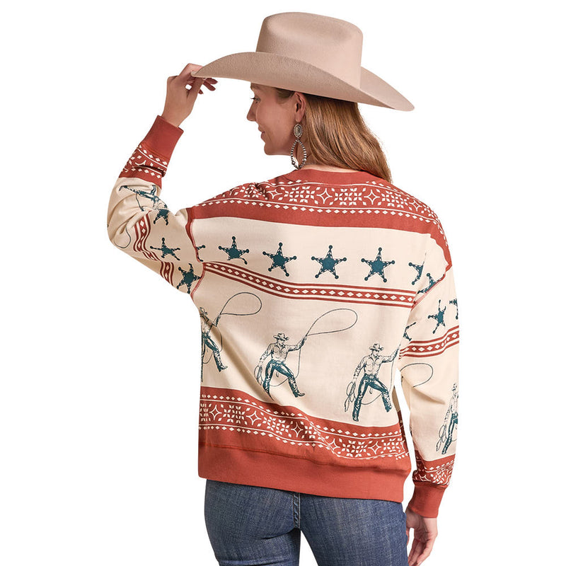 Panhandle Women's Rust Cowboy Pullover