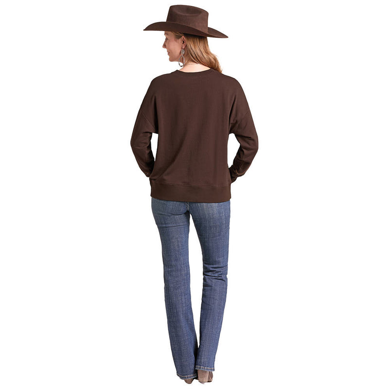 Panhandle Women's Brown Ranch Raised Sweatshirt