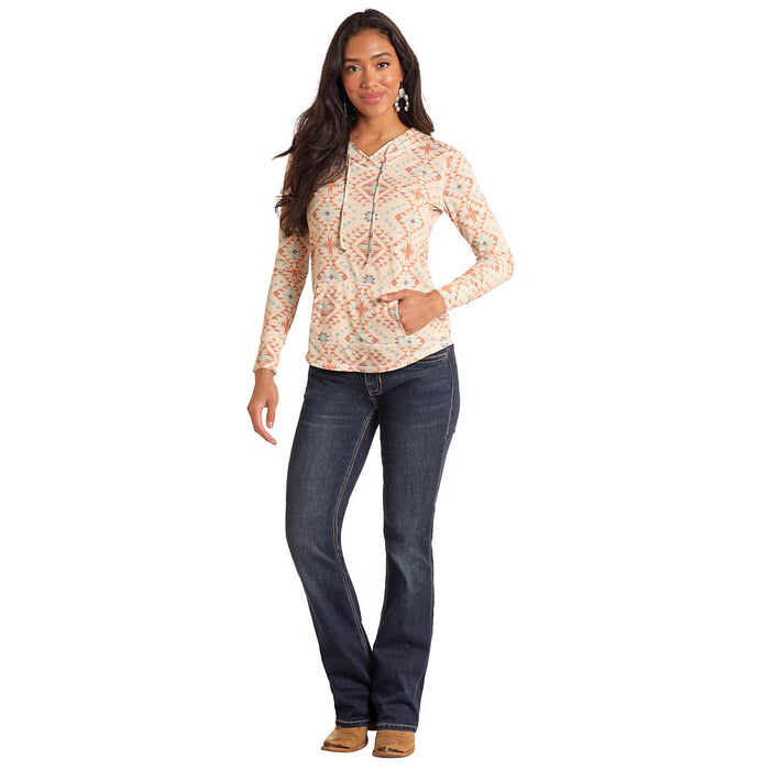 Panhandle Womens Southwest Printed Hoodie