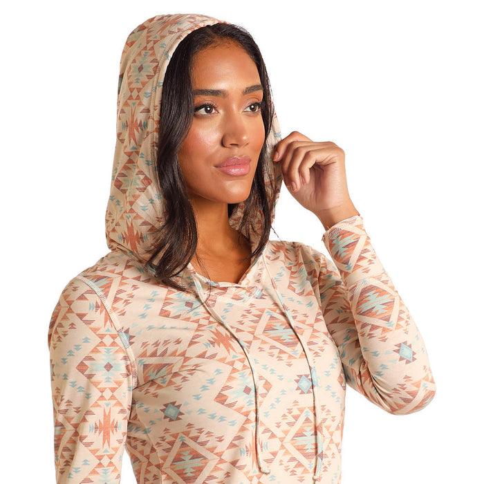 Panhandle Womens Southwest Printed Hoodie