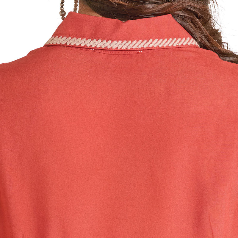 Panhandle Women's Scarlet Sleeveless Blouse