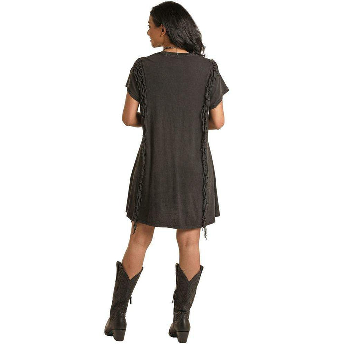 Panhandle Women's T-Shirt Fringe Dress
