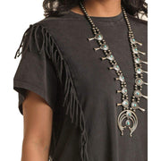 Panhandle Women's T-Shirt Fringe Dress