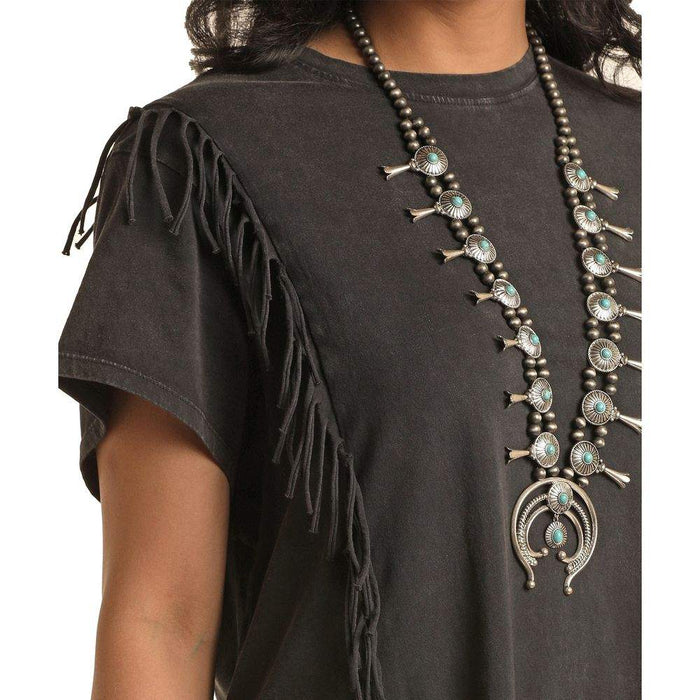 Panhandle Women's T-Shirt Fringe Dress