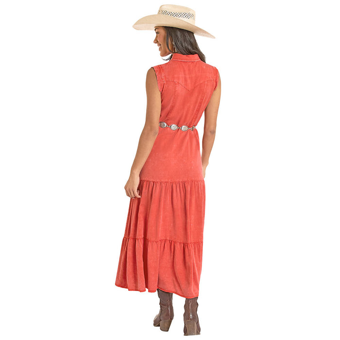 Panhandle Women's Rust Sleeveless Dress
