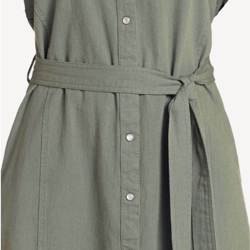 Panhandle Womens Olive Snap Dress