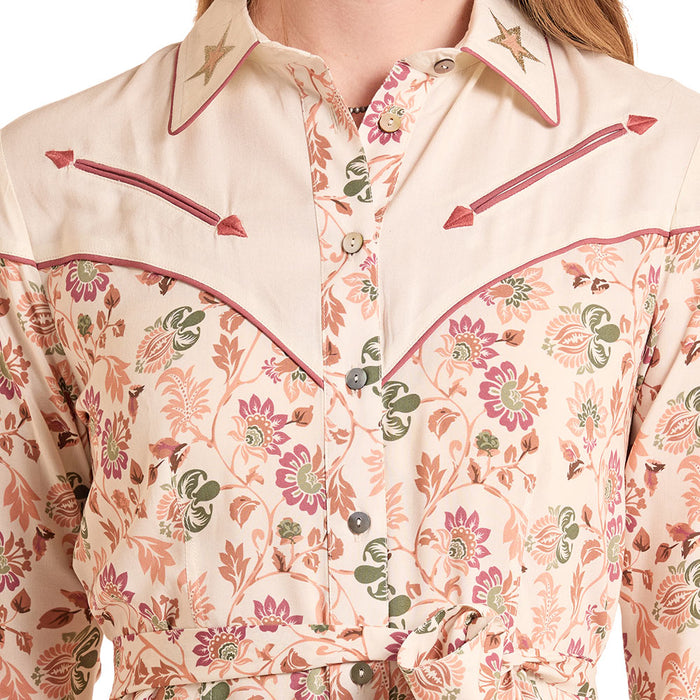Panhandle Women's Floral Challis Dress