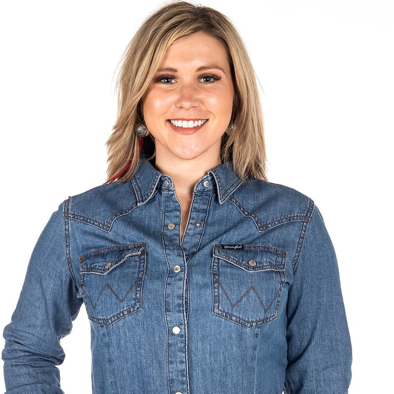 Wrangler Women's Denim Snap Dress