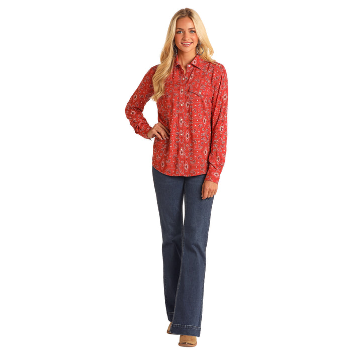 Panhandle Slim Paisley Long Sleeve Shirt