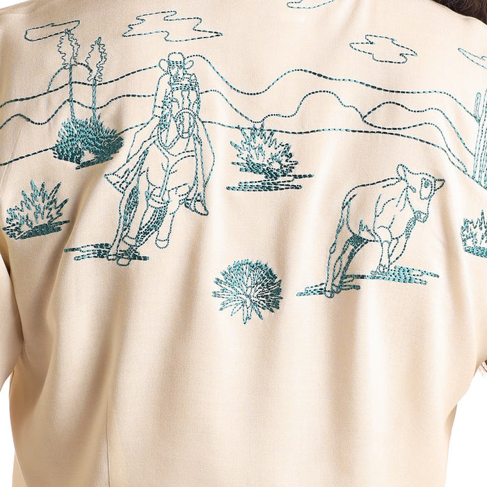 Panhandle Womens Retro Roping Cowgirl Shirt