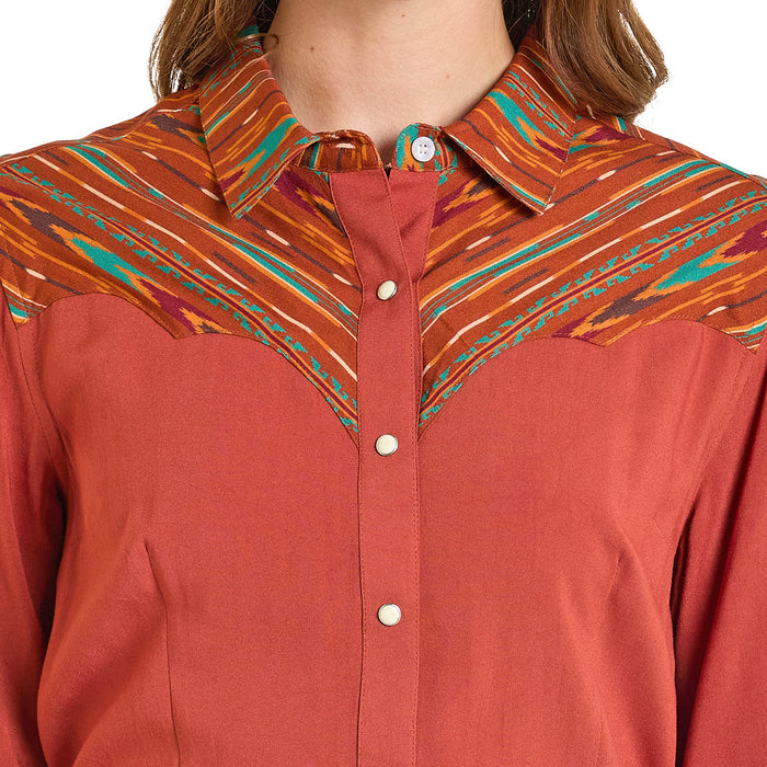 Panhandle Women's Retro Challis Snap Shirt