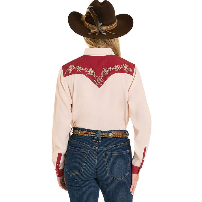 Panhandle Women's Embroidered Challis Floral Shirt