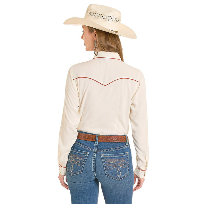 Panhandle Women's Natural Embroidered Shirt
