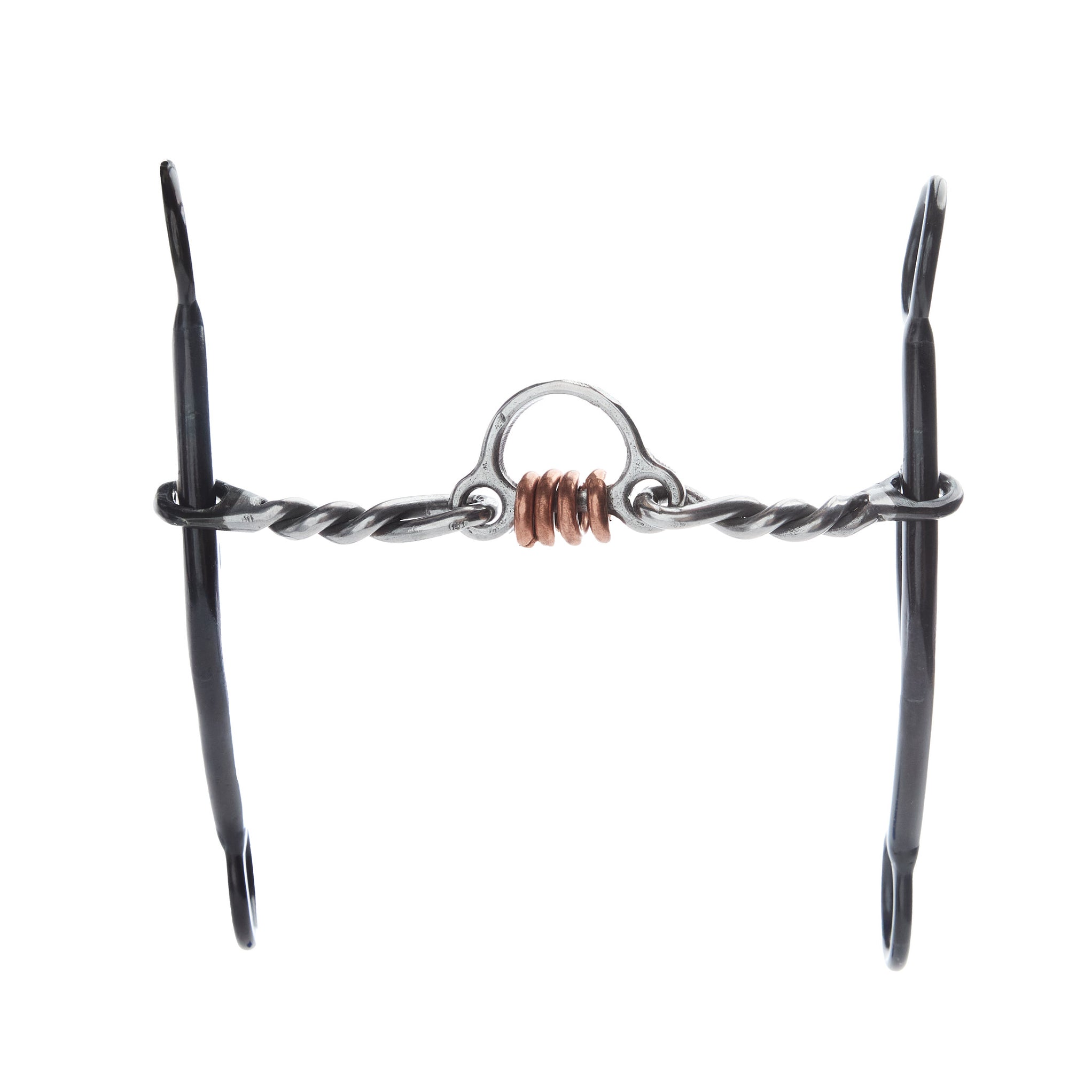 Dutton Bits Twisted Wire Copper Roller Port 7in Gag Bit