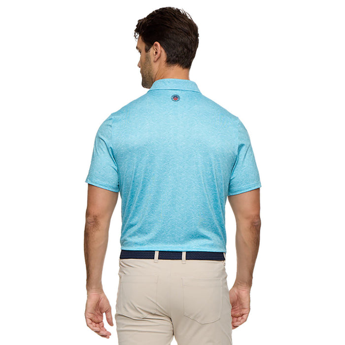 Flag & Anthem Mens Freemont Wave Print Performance Polo