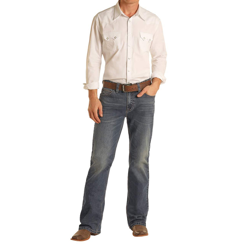 Rock N Roll Cowboy Double Barrel Regular Bootcut Jeans