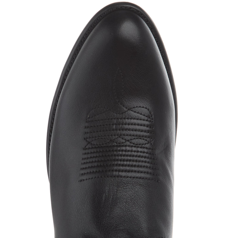 Tecovas Men`s Cartwright Midnight Calfskin Vamp 12In Black Top Boot