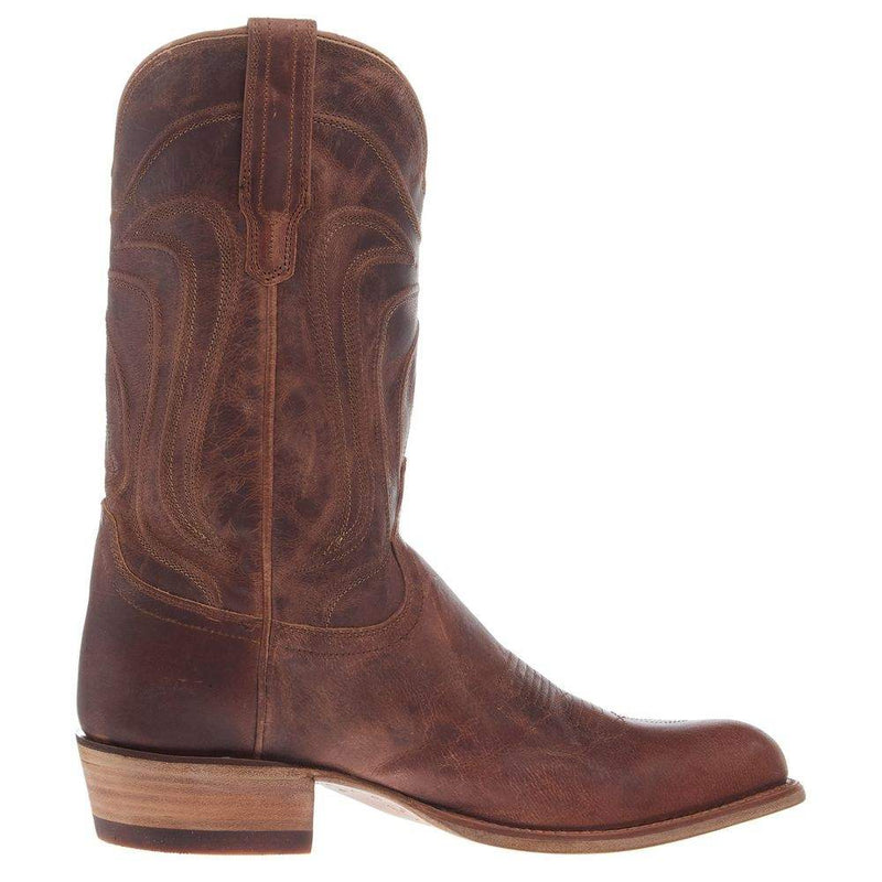 Tecovas Men`s Cartwright Scotch Goat Vamp 12In Goat Scotch Top Boot