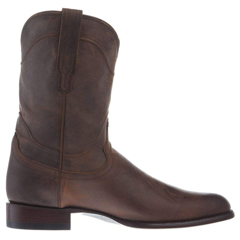 Tecovas Men`s Earl Café Goat Vamp 10In Goat Café Top Boot