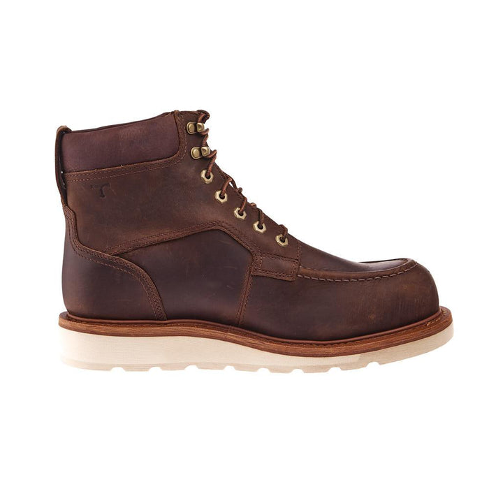 Tecovas Mens LongHaul Brown 6In Lace Up WP Composite Moc Toe  display picture 1