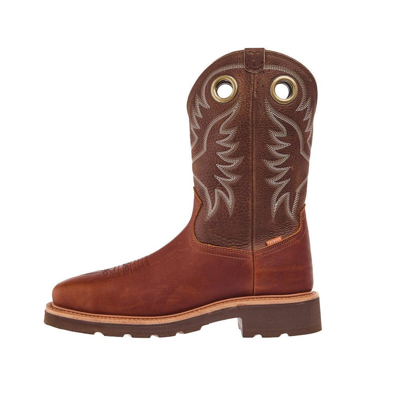 Tecovas Men`s LongHaul Saddle 11In Top WP Composite Square Toe Work Boot