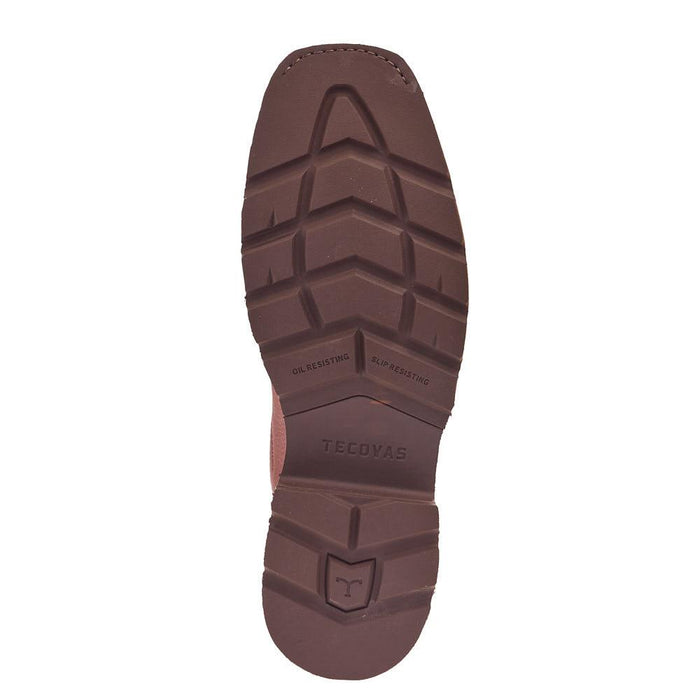 Tecovas Men`s LongHaul Saddle 11In Top WP Composite Square Toe Work Boot