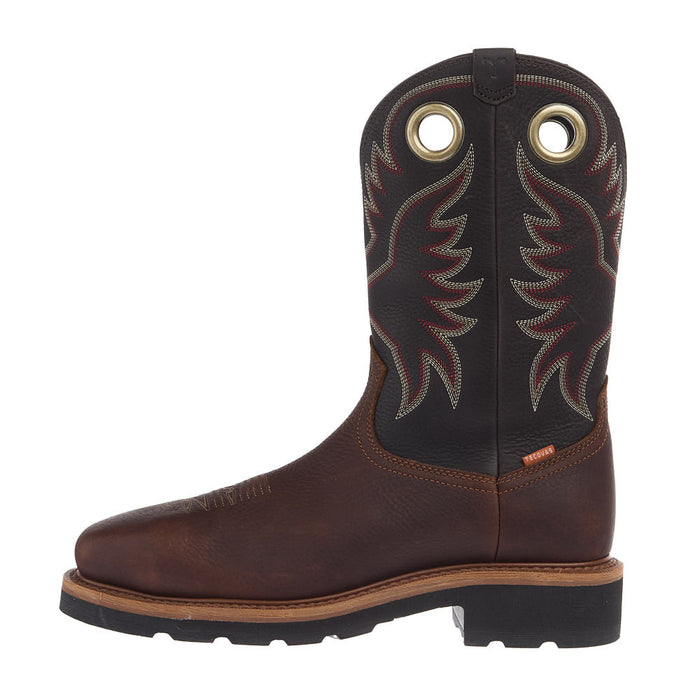 Tecovas Men's LongHaul Brown 11In Top WP Composite Square Toe Work Boot