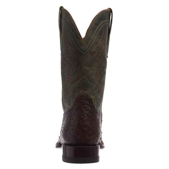 Tecovas Men's Emmit Tobacco Full Quill Ostrich Boot