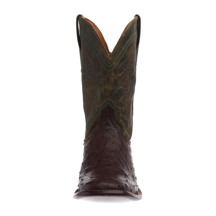 Tecovas Men's Emmit Tobacco Full Quill Ostrich Boot