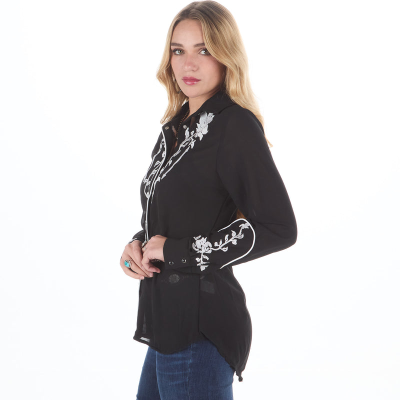 Rodeo Quincy Veronica Black Button Up